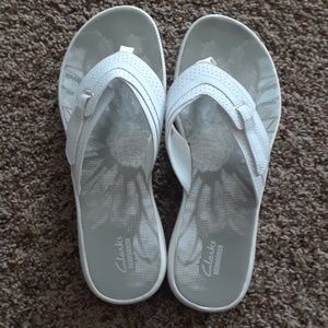 Clark's flip flops